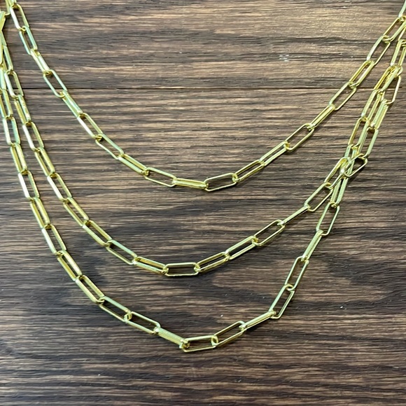 Gold chain link necklace - Picture 2 of 2